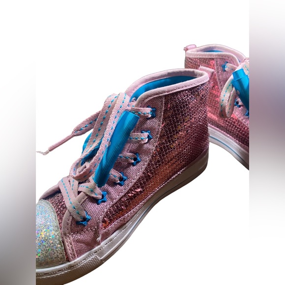 JOJO SIWA PINK BLUE BOW SHOES SIZE 1 - Picture 9 of 14